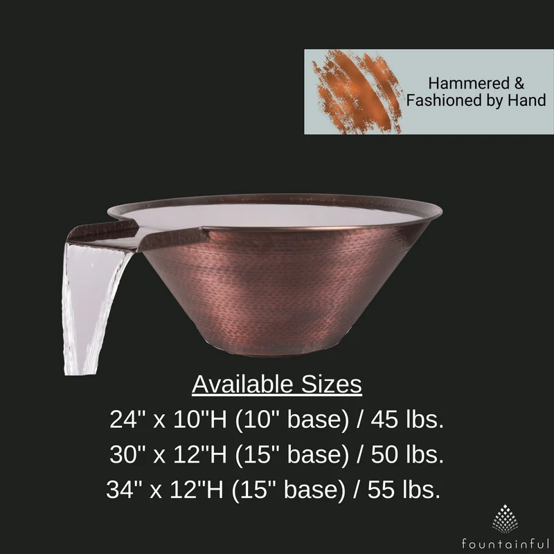 Cazo Copper Water Bowl - The Outdoor Plus
