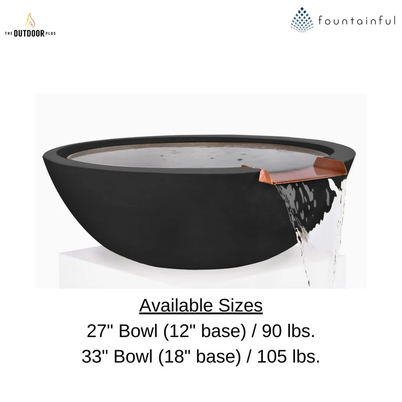 Sedona Concrete Water Bowl - The Outdoor Plus