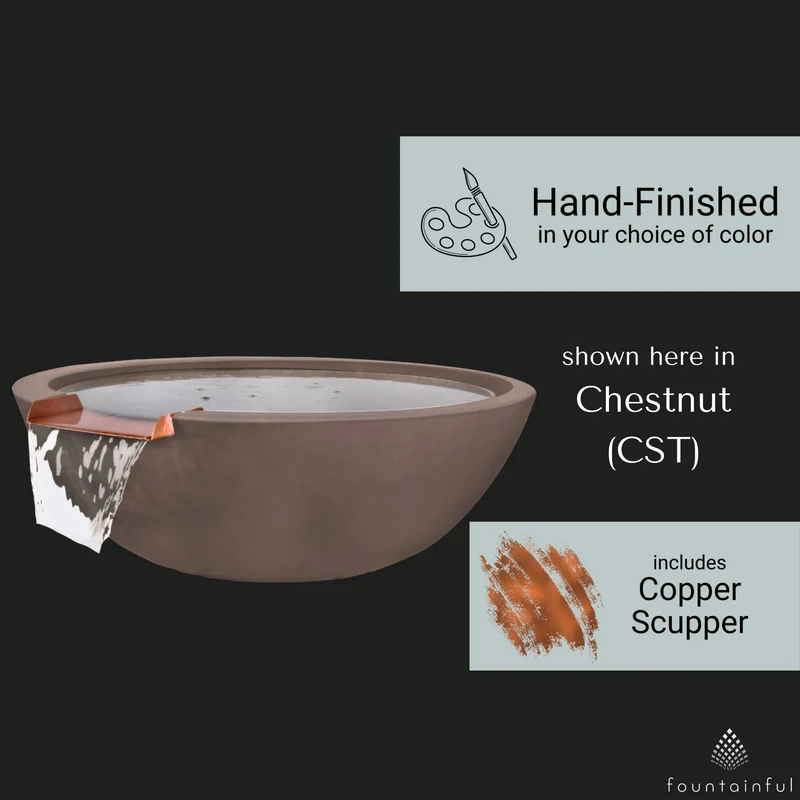 Sedona Concrete Water Bowl - The Outdoor Plus