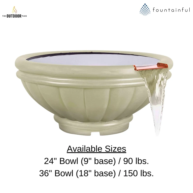 Roma Concrete Water Bowl - The Outdoor Plus
