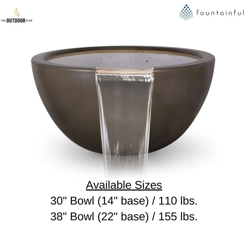 Luna Concrete Water Bowl - The Outdoor Plus