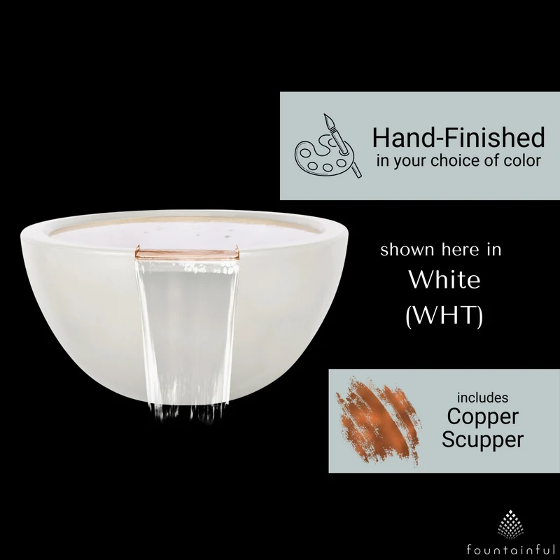 Luna Concrete Water Bowl - The Outdoor Plus