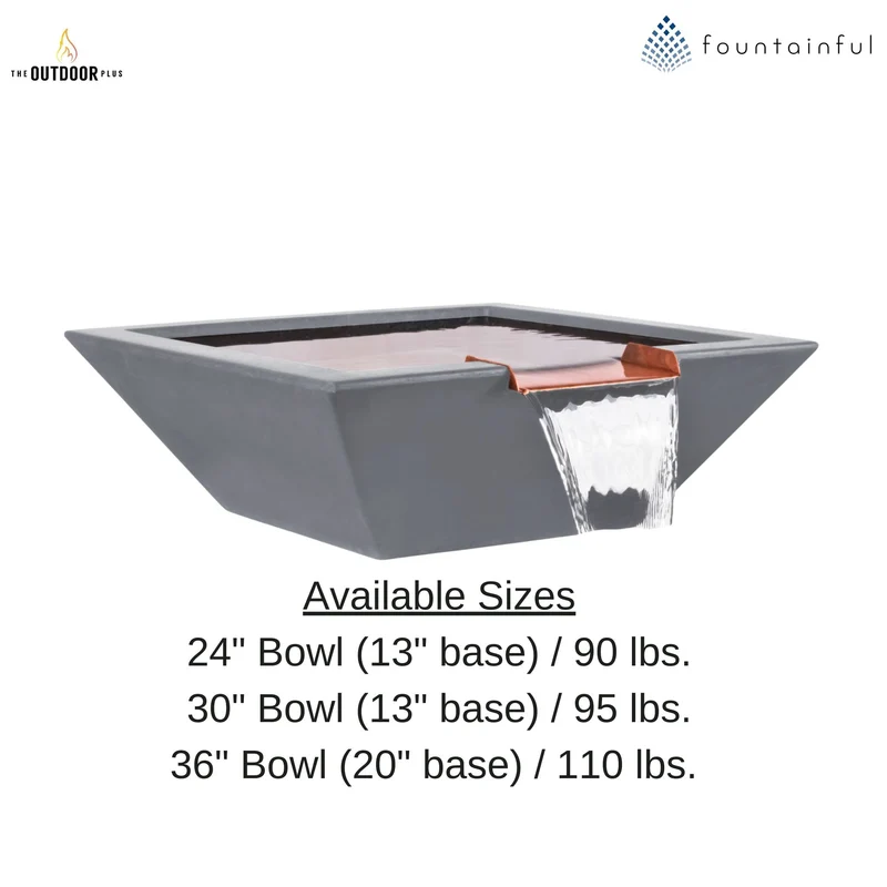 Maya Concrete Water Bowl - The Outdoor Plus