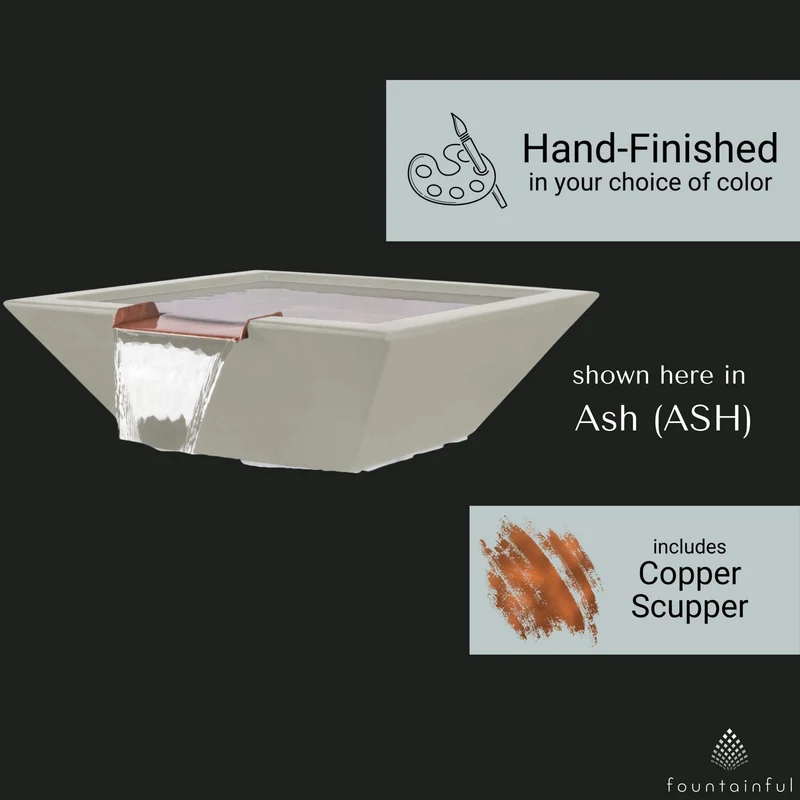 Maya Concrete Water Bowl - The Outdoor Plus
