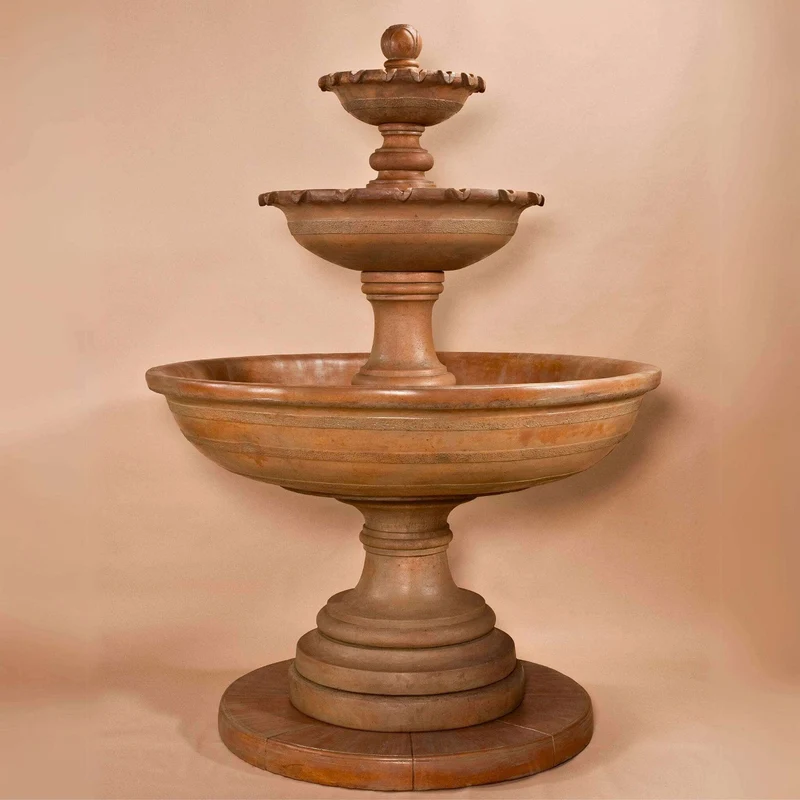 Porta Elisa 3-Tier Concrete Fountain - Giannini #1615