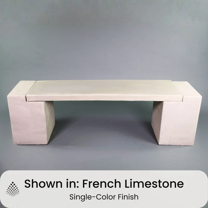 California Concrete Garden Bench - Giannini #580