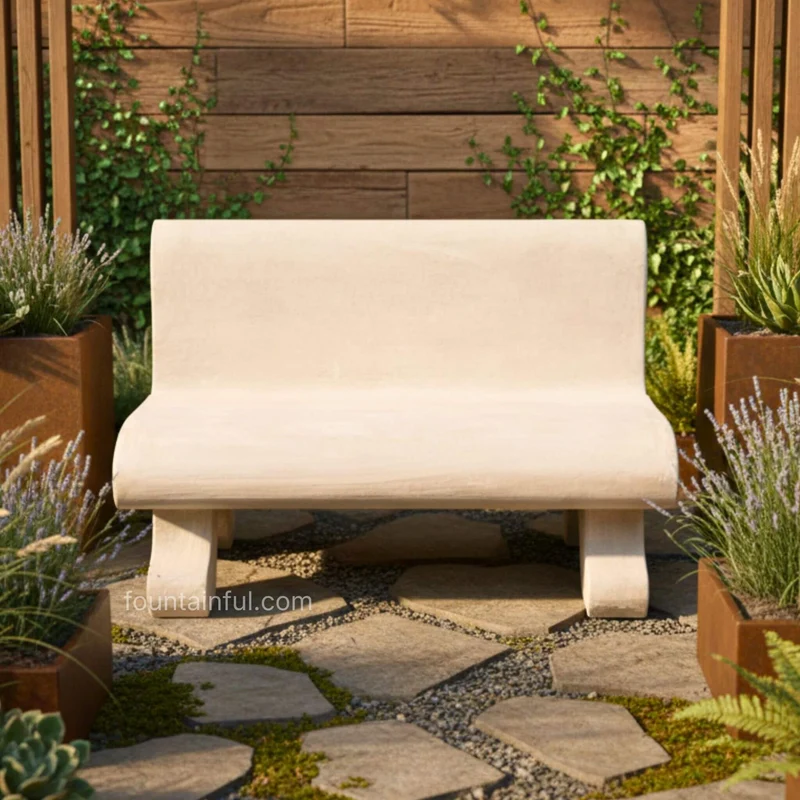 Moderna Concrete Garden Bench - Giannini #578