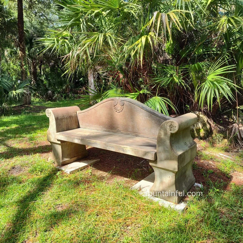 Anduze Concrete Garden Bench - Giannini #561