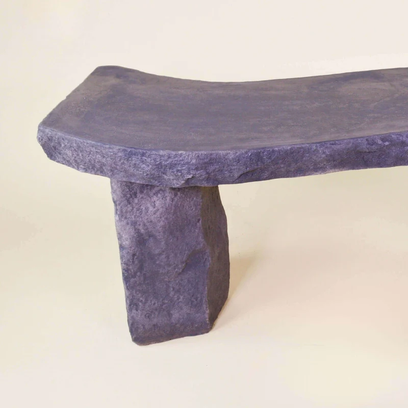 S-Curve Concrete Garden Bench - Giannini #581