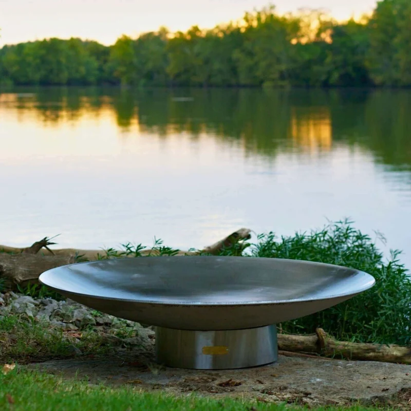 Bella Vita Series Wood Burning Fire Pit in Steel - Fire Pit Art