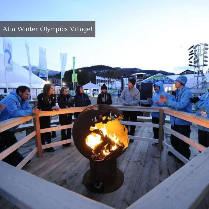 Third Rock Wood Burning Fire Pit in Steel - Fire Pit Art
