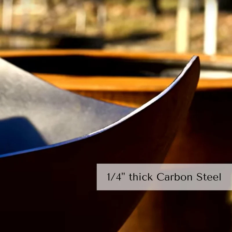 Vesuvius Wood Burning Fire Pit in Steel - Fire Pit Art