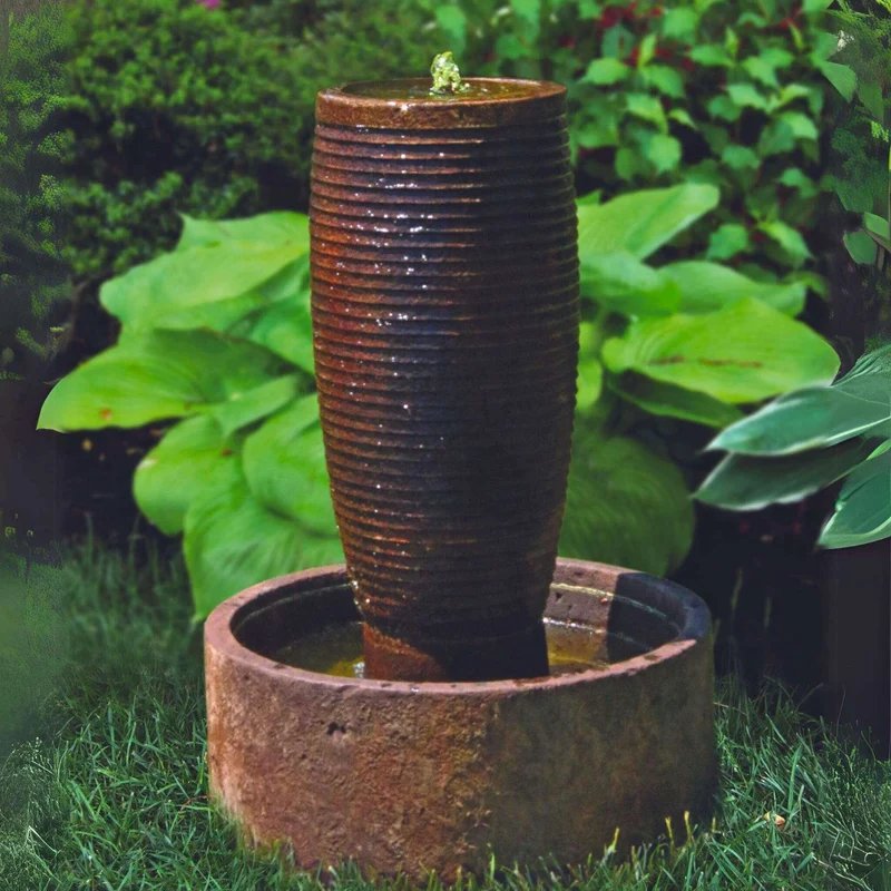 Ecatepec Urn Concrete Fountain - Massarellis #3792