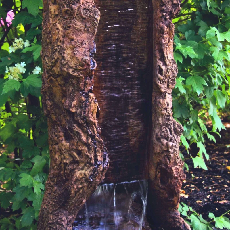 Treefall Concrete Fountain w/ Lights - Massarellis #3768