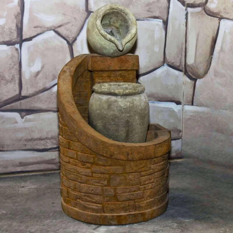 Jug Concrete Fountain - Giannini #1654