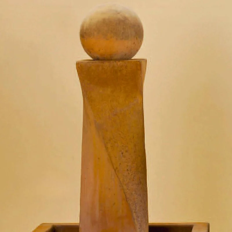 Modern Twist Concrete Fountain & Ball SHORT - Giannini #1414