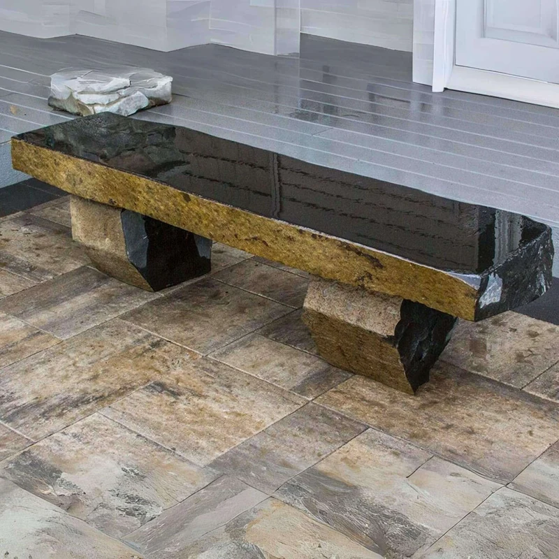 Basalt Garden Bench - 72" - Blue Thumb