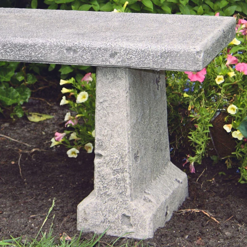 Chelsea Concrete Garden Bench - Massarellis #4941