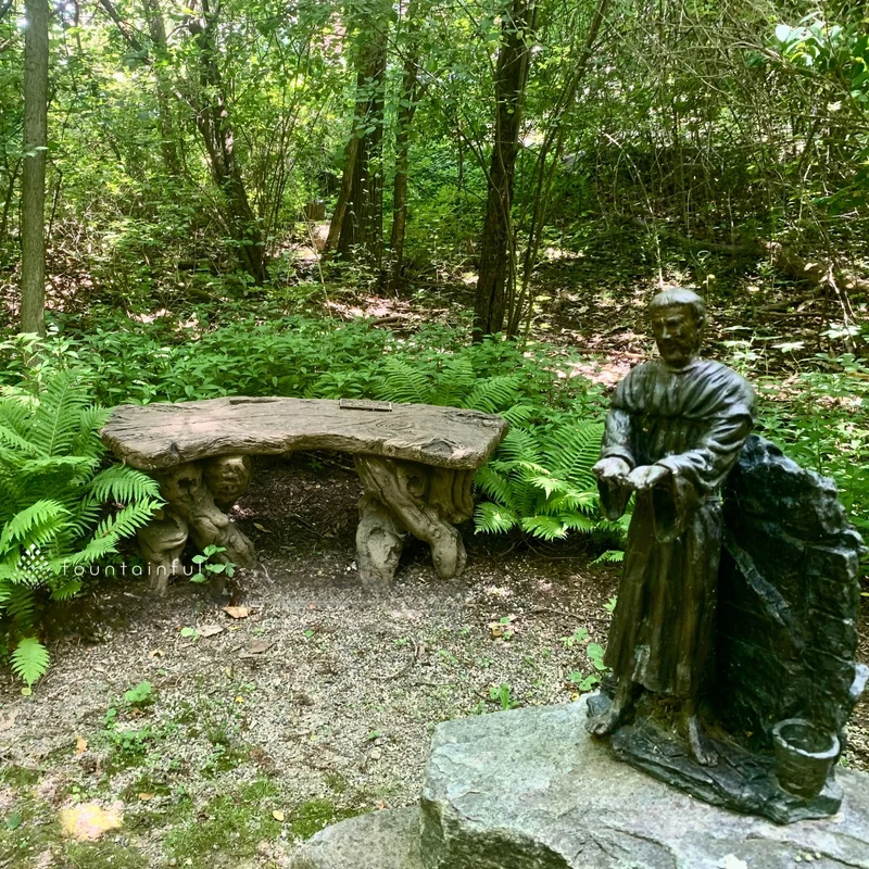 "Timber" Concrete Garden Bench - Massarellis #4860