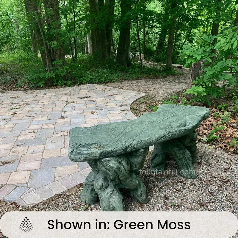 "Timber" Concrete Garden Bench - Massarellis #4860