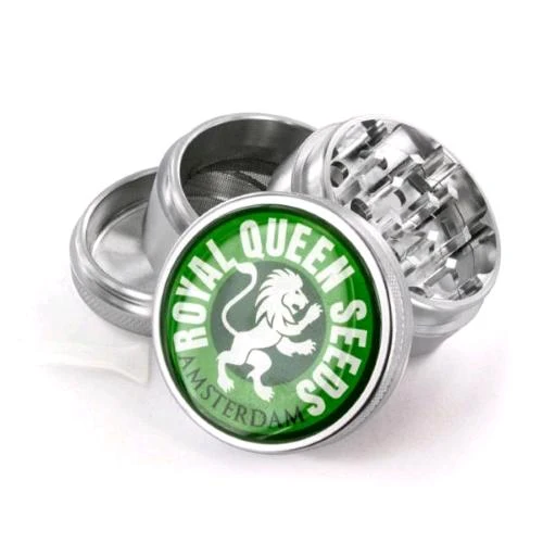 ROYAL QUEEN SEEDS - GRINDER DRIP LOGO VERDE - 4 PARTI