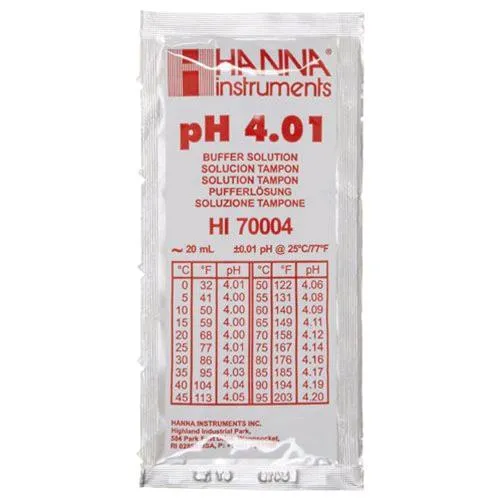 HANNA SOLUZIONE DI CALIBRAZIONE PH 4.01 BUSTINA 20 ML (25PZ)
