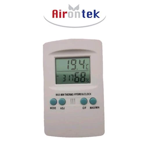 AIRONTEK - TERMOIGROMETRO CON OROLOGIO