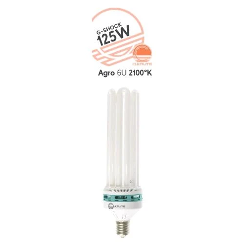 CULTILITE - G-SHOCK 125W AGRO - LAMPADA CFL A BASSO CONSUMO - 2100?K