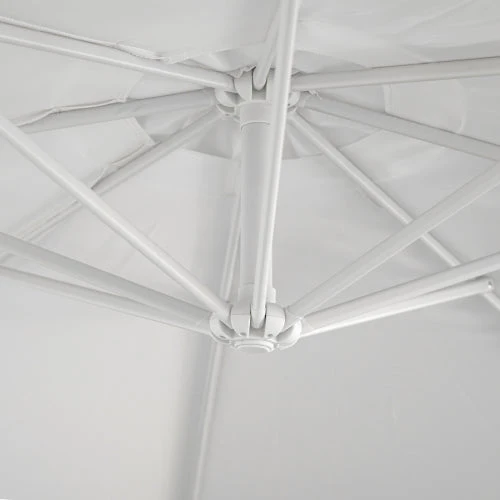 Ombrellone palo laterale 3mt in metallo colore bianco