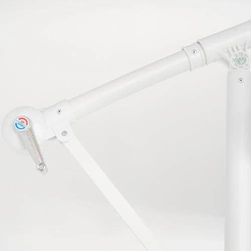 Ombrellone palo laterale 3mt in metallo colore bianco
