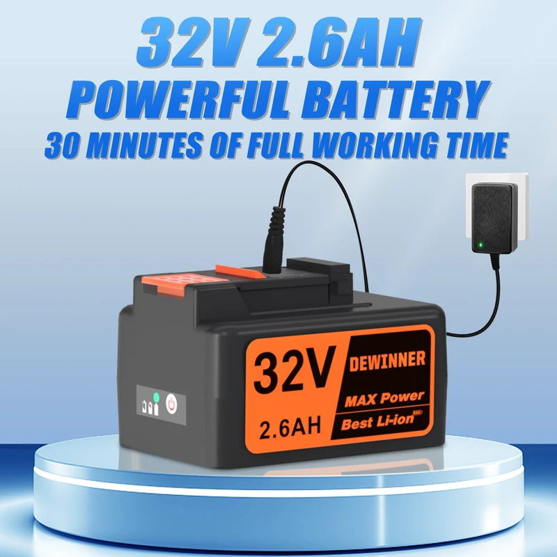 Charger for DEWINNER 32V Cordless Battery Powered Pressure Washer, UK Plug
