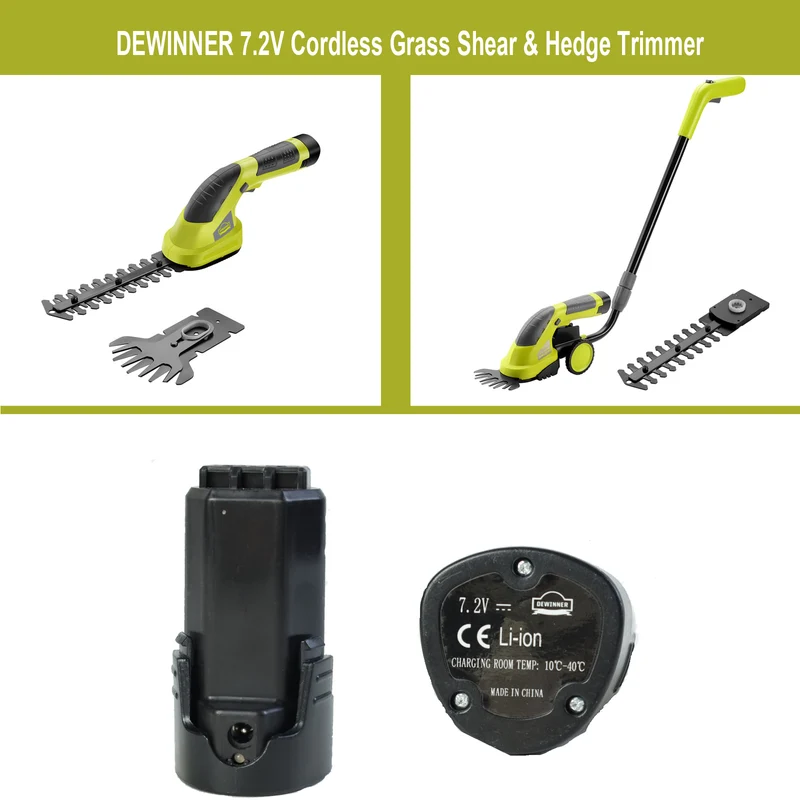 1500 mAh Battery for DEWINNER Cordless Grass Shear & Hedge Trimmer（DE-T1502,DE-T1525WH））-FOONNUN Cordless Grass Shear & Hedge Trimmer