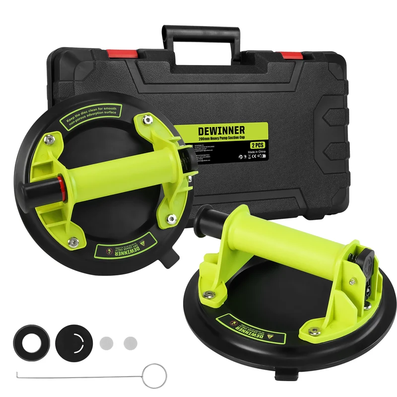 DEWINNER Professional Tile Vacuum Cleaner, Glass Vacuum Cleaner with Portable Toolbox, Load Capacity 110-200kg, for Transporting and Moving Glass, Tiles