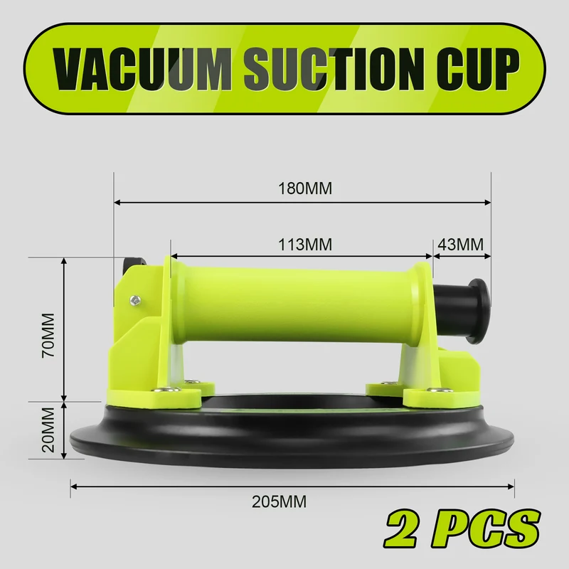 DEWINNER Professional Tile Vacuum Cleaner, Glass Vacuum Cleaner with Portable Toolbox, Load Capacity 110-200kg, for Transporting and Moving Glass, Tiles