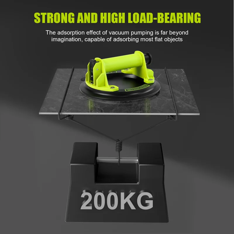 DEWINNER Professional Tile Vacuum Cleaner, Glass Vacuum Cleaner with Portable Toolbox, Load Capacity 110-200kg, for Transporting and Moving Glass, Tiles