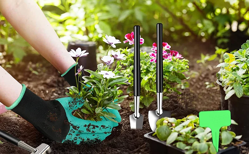 DEWINNER Bonsai Tools,22-Piece Gardening Tools Set, Bonsai Scissors, Bonsai Wire, Tweezers, Gardening Gloves - Bonsai Starter Tools Set for Bonsai Beginners