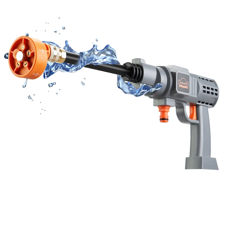 DEWINNER 32V Cordless Hydroshot 700PSI Portable Pressure Cleaner Kit with 1 Batteries，5-in-1 Adjustable Nozzle Suitable for Washing Cars/Fences/Siding