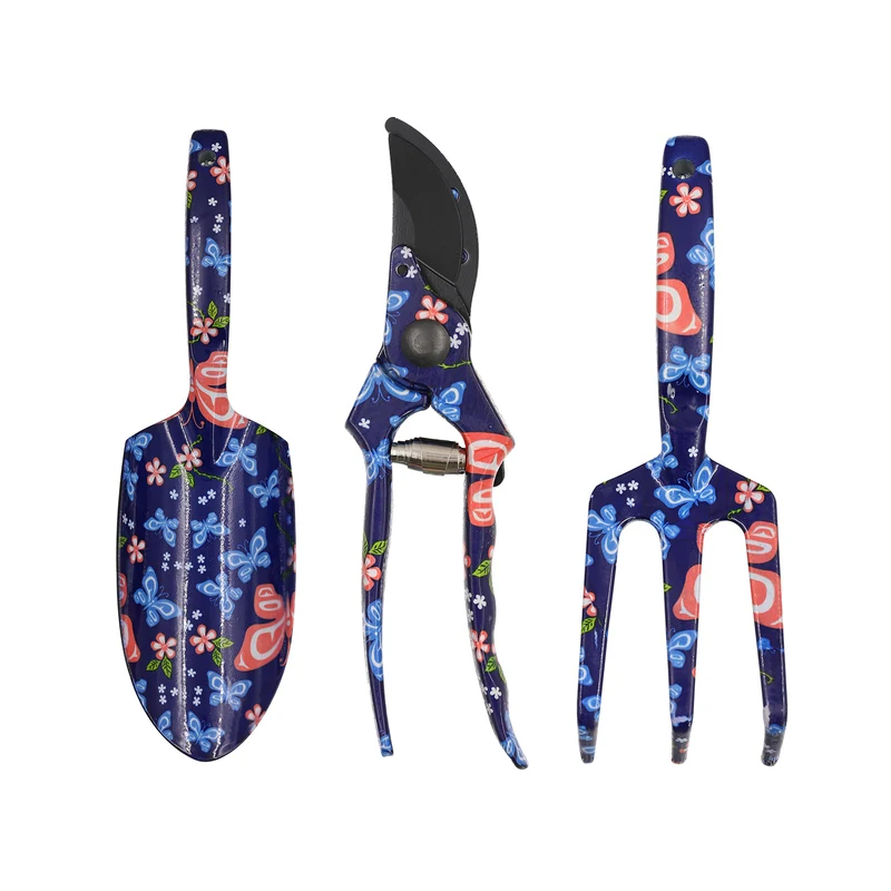 DEWINNER Gardening Tool Set Hand Planting Garden Gift, Lady Ergonomic Soft Rubberized Non-Slip Handle, 3 Pack Garden Hand Shovels Gardening Gift for Women and Men