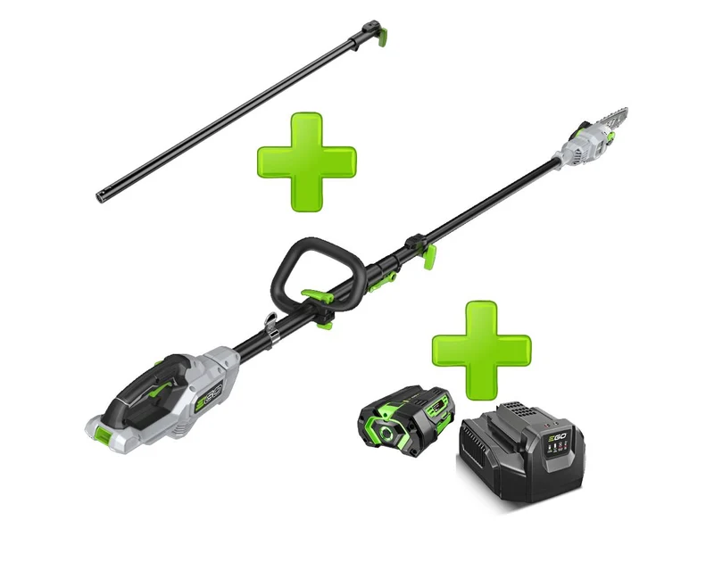 PROMO EGO Power PS1003E Kit Potatore Telescopico + Accessorio prolunga + Batteria 4.0 Ah + Caricabatterie Standard