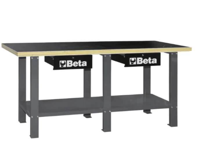 Beta C56W Banco da lavoro con piano di lavoro in legno 2000x720xh898mm colori a scelta