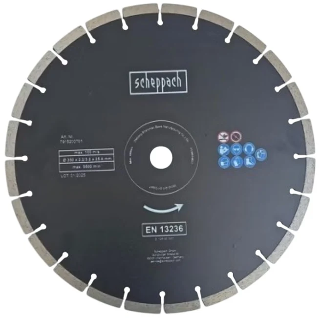 Scheppach 5915201004 Disco 350x3,2x2,2x25.4 mm per mototroncatrice per cemento Scheppach pts400