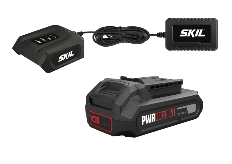 SKIL Kit 1 Batteria al litio «20V Max» da 2,0 Ah + Caricabatteria 3133 AA Cod. BM 067790