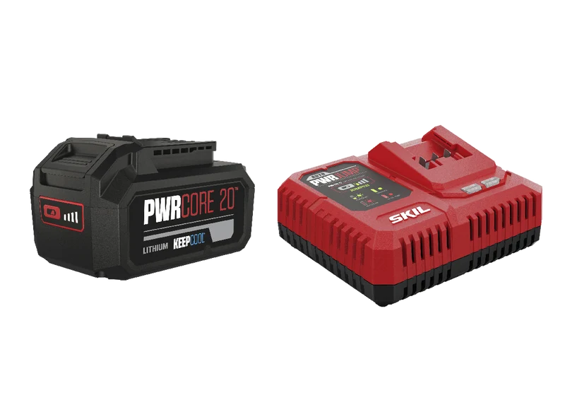 SKIL Kit Batteria («20V Max» da 4,0 Ah «KEEPCOOL™» al litio) e caricatore «PWRJUMP™» 3111 AA Cod. BM 059690