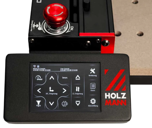 Holzmann ctf45p_230v Fresatrice da banco CNC x legno plastica alluminio con accessori appositi WI-FI