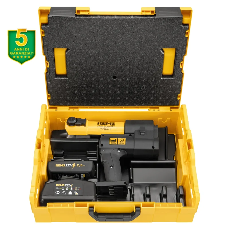 Rems Akku-Press 22V - Pressatrice idraulica a batteria universale fino a Ø 110 mm