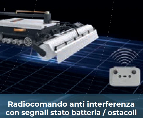 JET PHOTOS R1 S Robot per Pulizia Pannelli Fotovoltaici a batteria motore Brushless con radiocomando senza interferenze