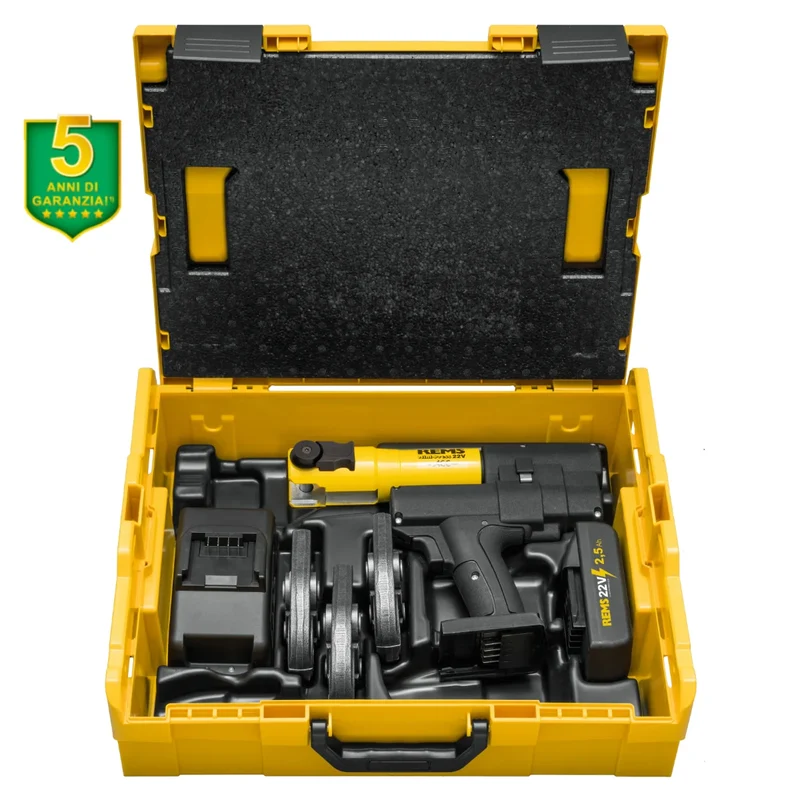 Rems Mini-Press 22V ACC Pressatrice idraulica a batteria 22kN per tubi fino a 40 mm