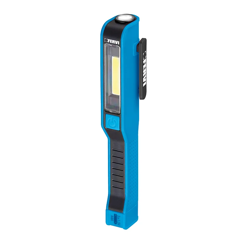 Fervi 0128A - Torcia doppio LED tascabile e magnetica