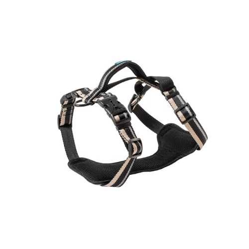🐕 Pettorina Secur Fit Triplo Aggancio Nylon Deluxe Reflect – Nero