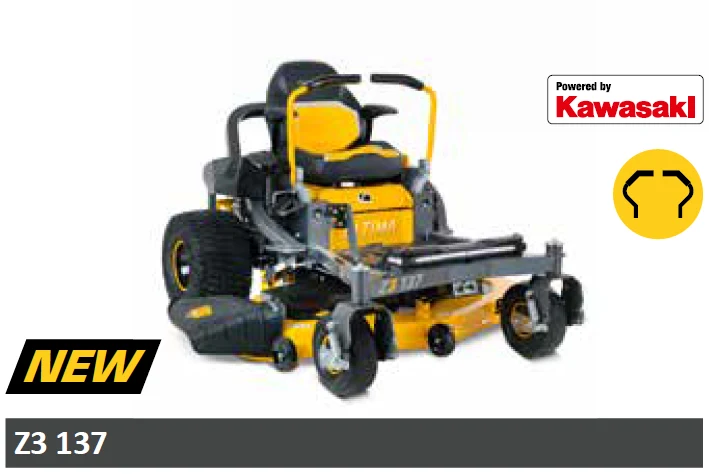 Cub Cadet Z3 137 Rasaerba zero turn a leve , raggio zero per pendenze 46% (25°) , taglio 137 cm , c.c. 726 Trasmissione Doppia Hydro